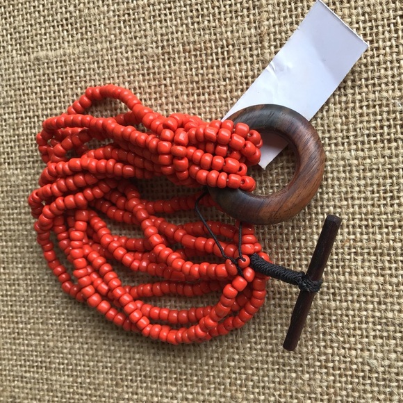 NWT Handmade Glass Beaded Bracelet - Picture 3 of 5